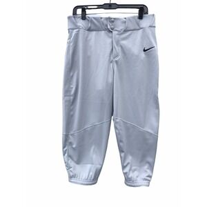 Nike Vapor Select Solid Gray Baseball Pants Mens BQ6432-052 Size M Cropped.